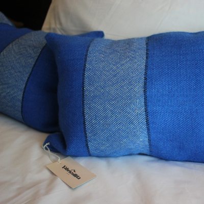 Cojines de dormitorio azul