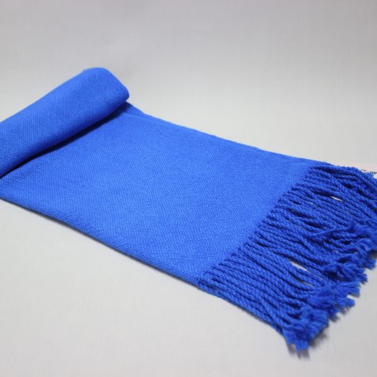 Chal liso azul